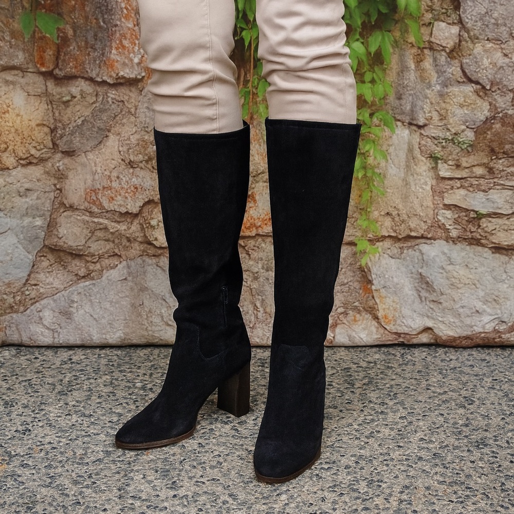 San Marina Black Over the Knee Women's Boots, 38